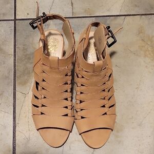 Vince Camuto Tan Strappy Sandals